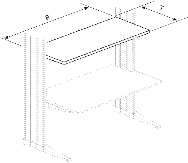 AES ESD Superstructure System 1200 x 500 mm for ESD Workstations AES Oscar 042780261 el.eng p.48 drw